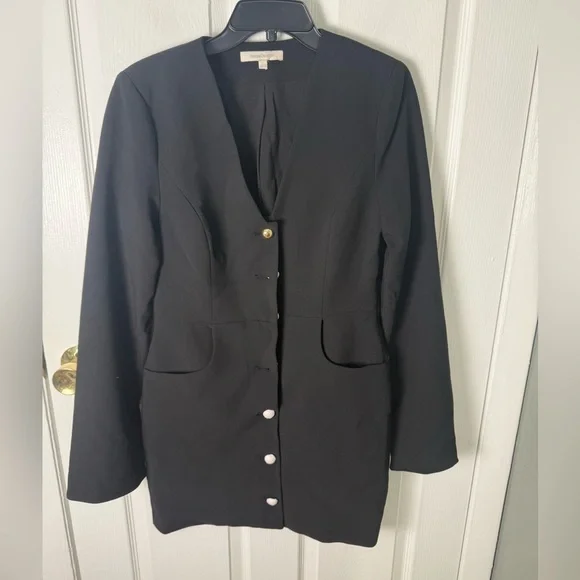 Favorite Daughter NEW The Audrey Mini Dress in Black 6 - Picture 2 of 7